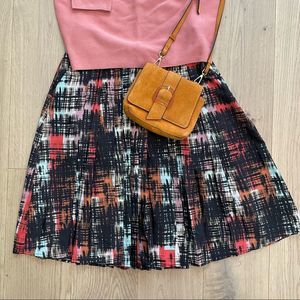 Anthropologie A-Line Midi Skirt | Flowy Preppy Style | Size 6 US